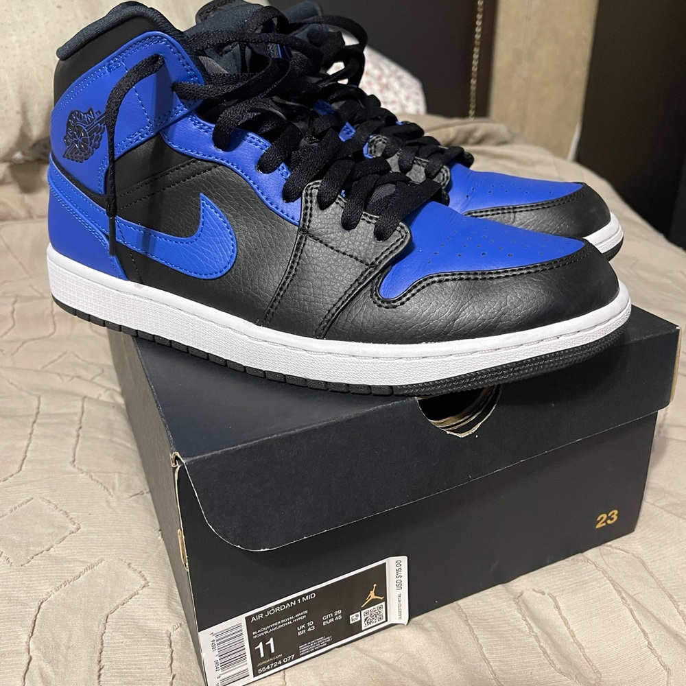 Air Jordan 1 MID black/hyper royal
